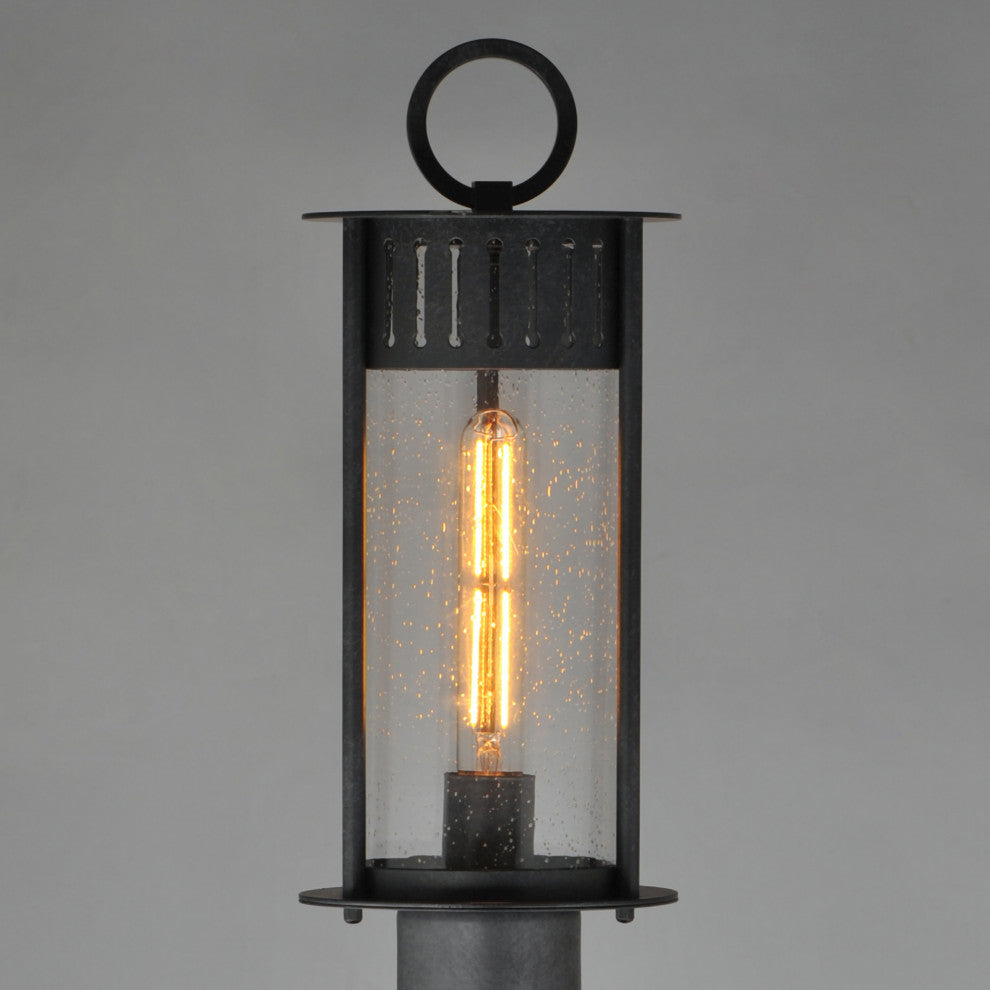 Maxim 30630 Windsor 17" Tall Post Light - Black Patina