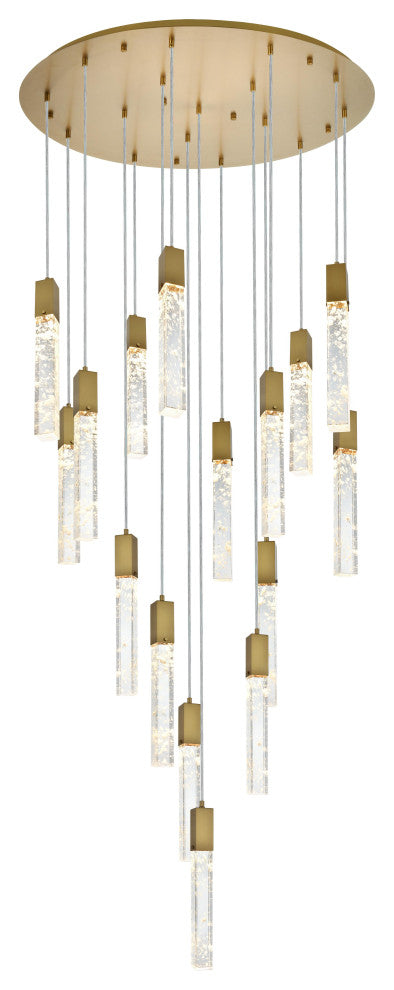 Home Living 36" Chandelier, Satin Gold