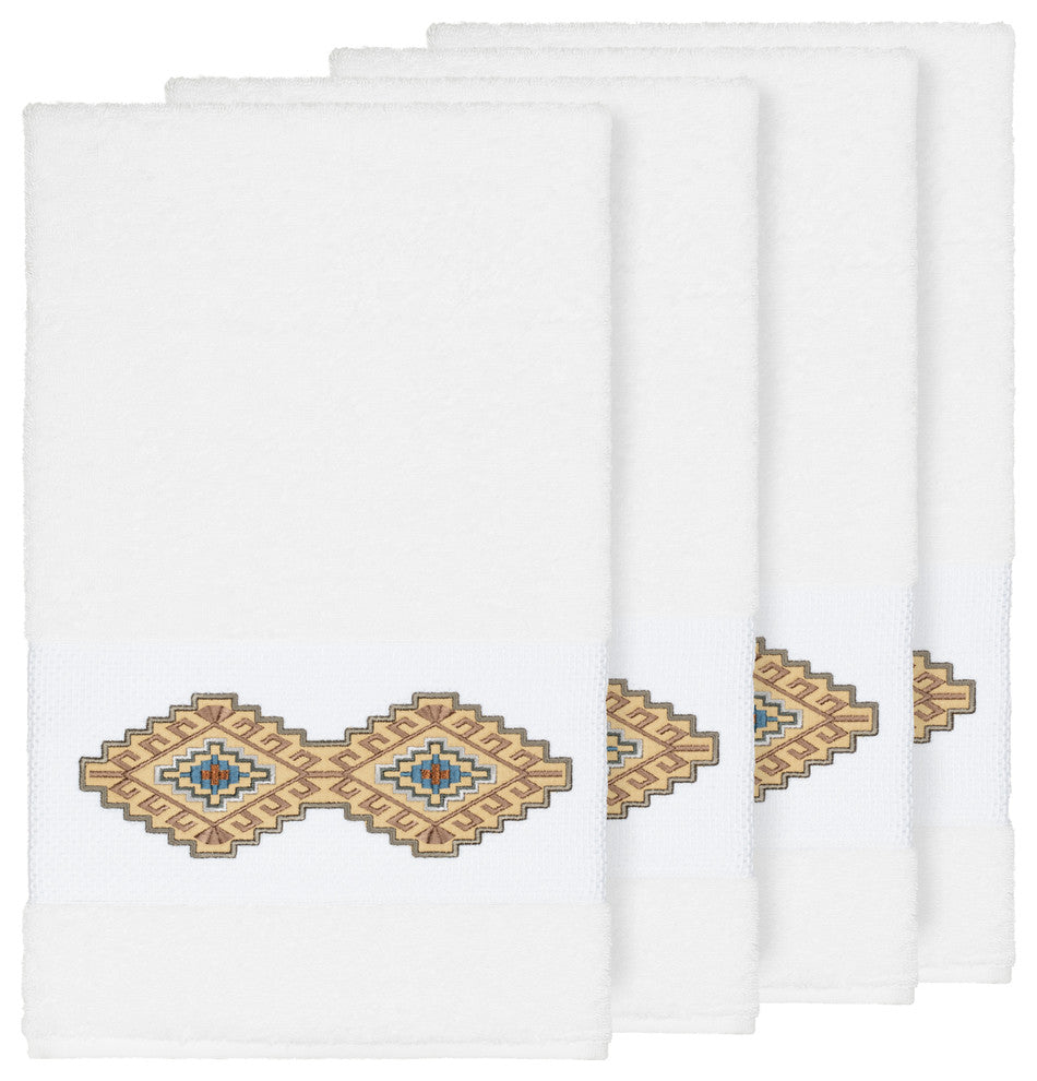 Gianna 4 Piece Embellished Bath Towel Set