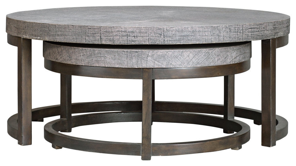 Uttermost Aiyara Gray Nesting Tables, Set of 2