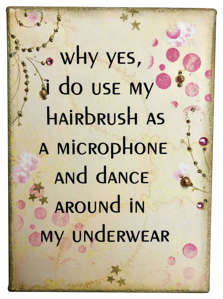 Paisley Mini Canvas, Why Yes, I Do Use My Hairbrush