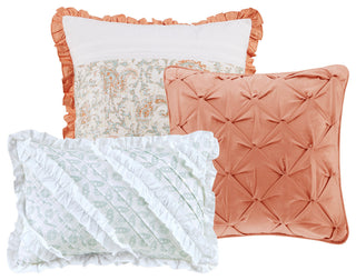 Madison Park Percale Printed 6-Piece Coverlet Set, Full/Queen