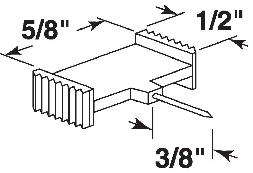 Window Grid Retainer, Clear Plastic