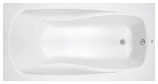 PROFLO PFS7242A Lansford 72" x 42" Drop In Acrylic Soaking Tub - White