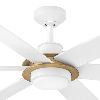 Hinkley Andros 64" Led Smart Fan, Matte White