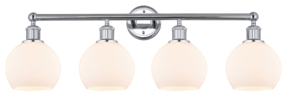 Innovations 616-4W-PC-G121-6 4 Light Bath Vanity Light, Polished Chrome