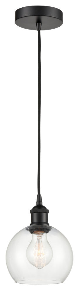 Innovations 616-1P-BK-G122-6-LED 1-Light Mini Pendant, Matte Black