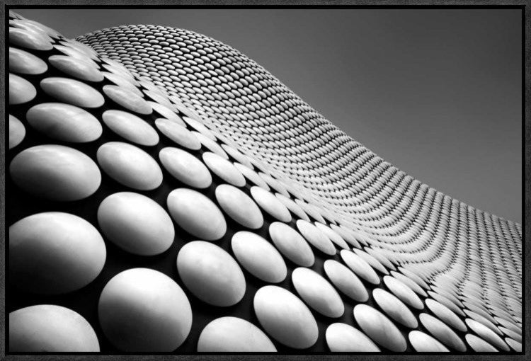 "Curve" Framed Canvas Giclee by Linda Wride, 23x16"