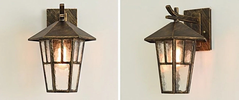 Modern Outdoor Loft Wall Lamp for Courtyard, Porch, Balcony, Bronze