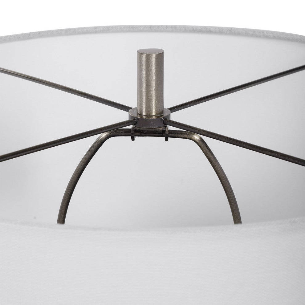 Uttermost Dakota White Crackle Table Lamp 28398-1