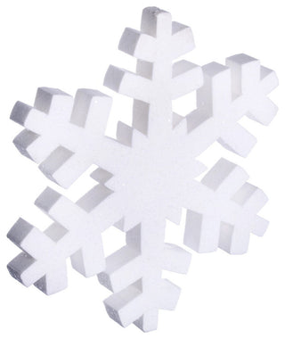 Vickerman L134601 18" White Glitter Snowflake Christmas Ornament