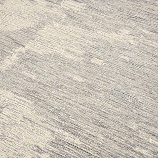 Mexico Abstract Ivory Gray Hand-Hooked Area Rug 8' x 10'