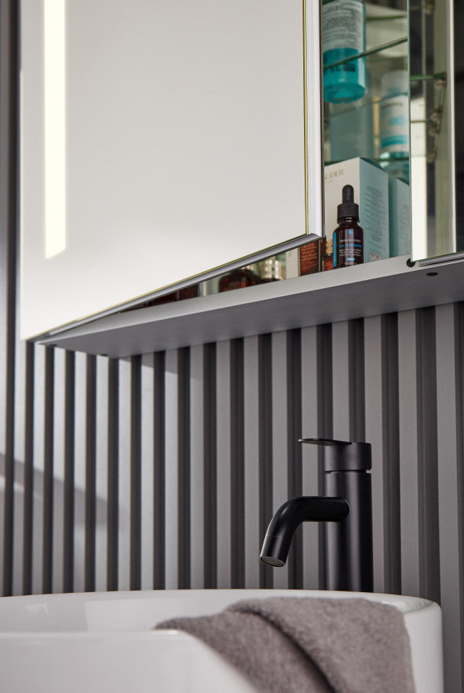 ANZZI Ether 28" x 32" Frameless LED Mirror Bathroom Cabinet With Defogger