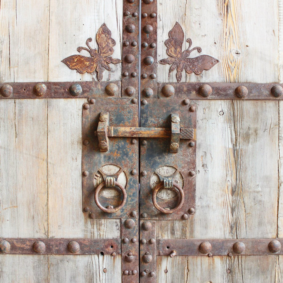 Consigned Elm and Iron Garden Gate