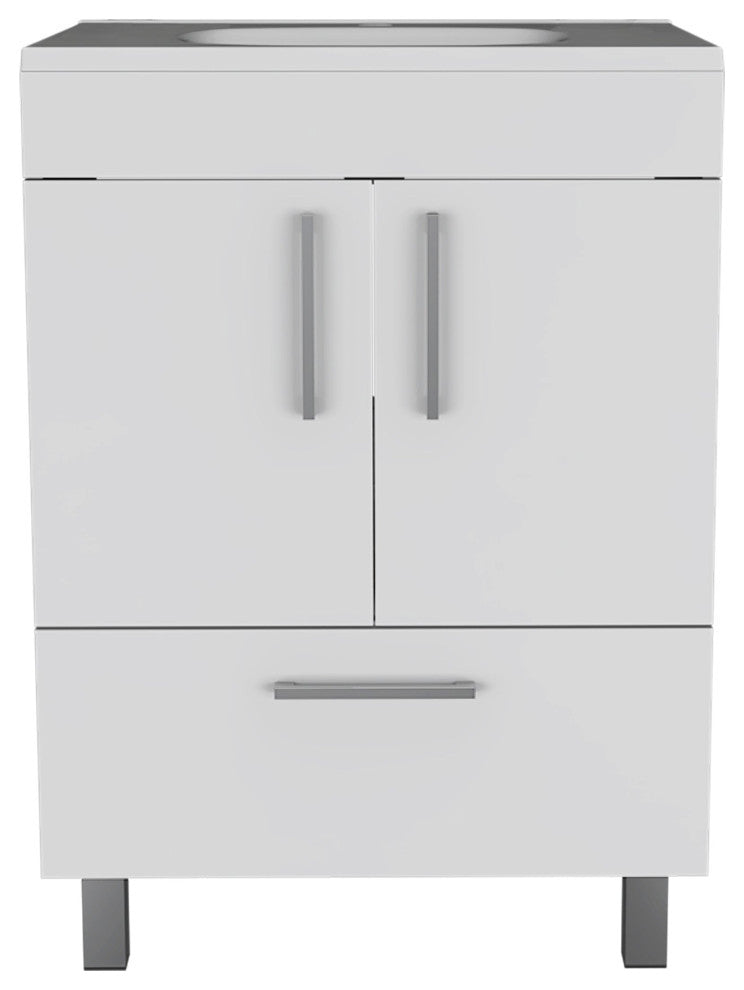 Otello Single Bathroom Vanity, White