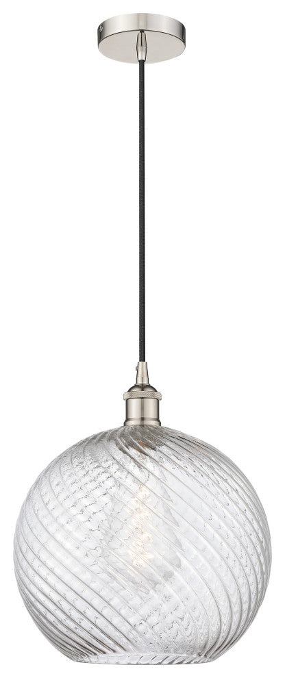 Innovations 616-1P-PN-G1214-12-LED 1-Light Mini Pendant, Polished Nickel