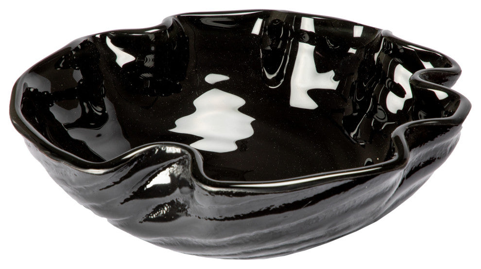 Eden Bath EB_GS68 Midnight Wave Glass Vessel Sink