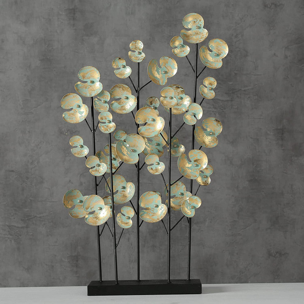 Modernist Leaves Sculpture, 22.5"