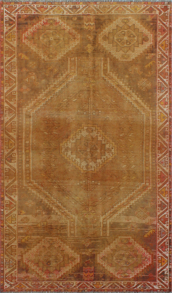 Semi Antique Najla Beige/Rust Rug, 4'7x7'9