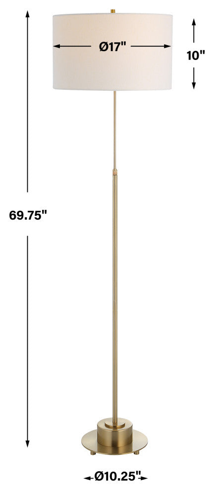 Uttermost Prominence Brass floor lamp