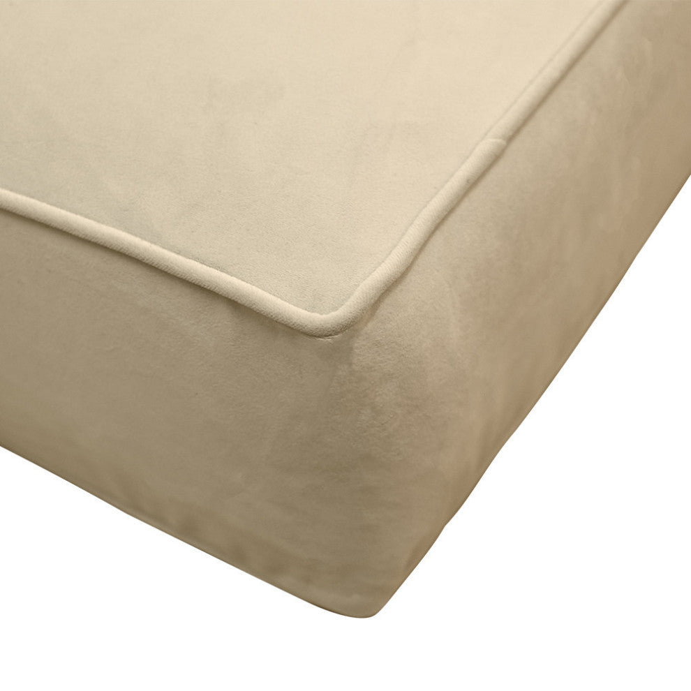 Same Pipe 8" Twin-XL 80x39x8 Velvet Indoor Daybed Mattress |COVER ONLY|-AD304