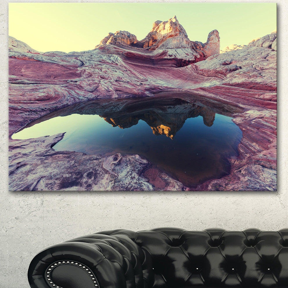 Purple Tinged Vermilion Cliffs, Landscape Canvas Art Print, 40"x30"