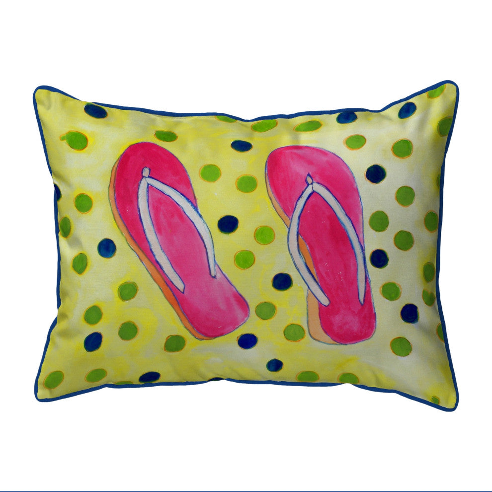 Flip Flops Large Indoor/Outdoor Pillow 16x20