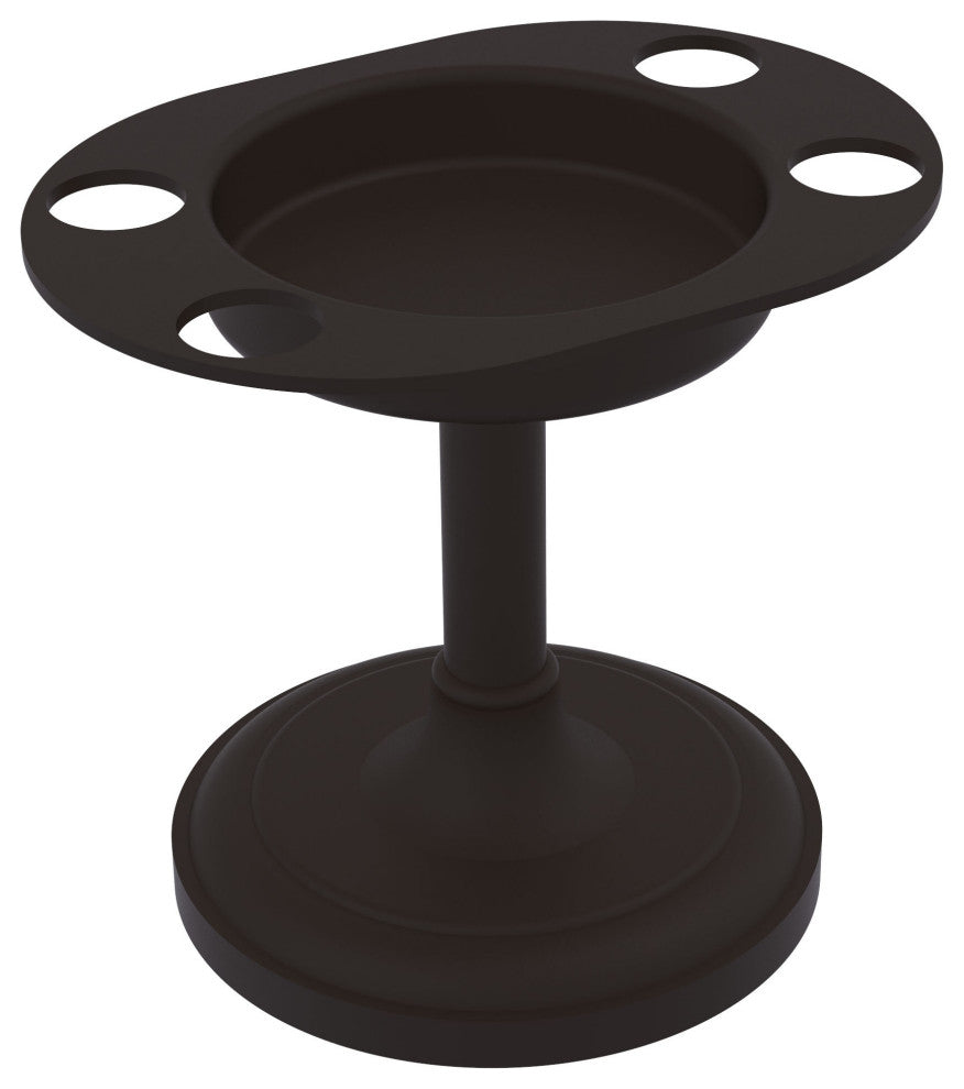 Vanity Top Tumbler and Toothbrush Holder, Oil Rubbed Bronze