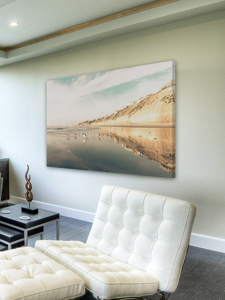 "Coastal Blues" Painting Print on Wrapped Canvas