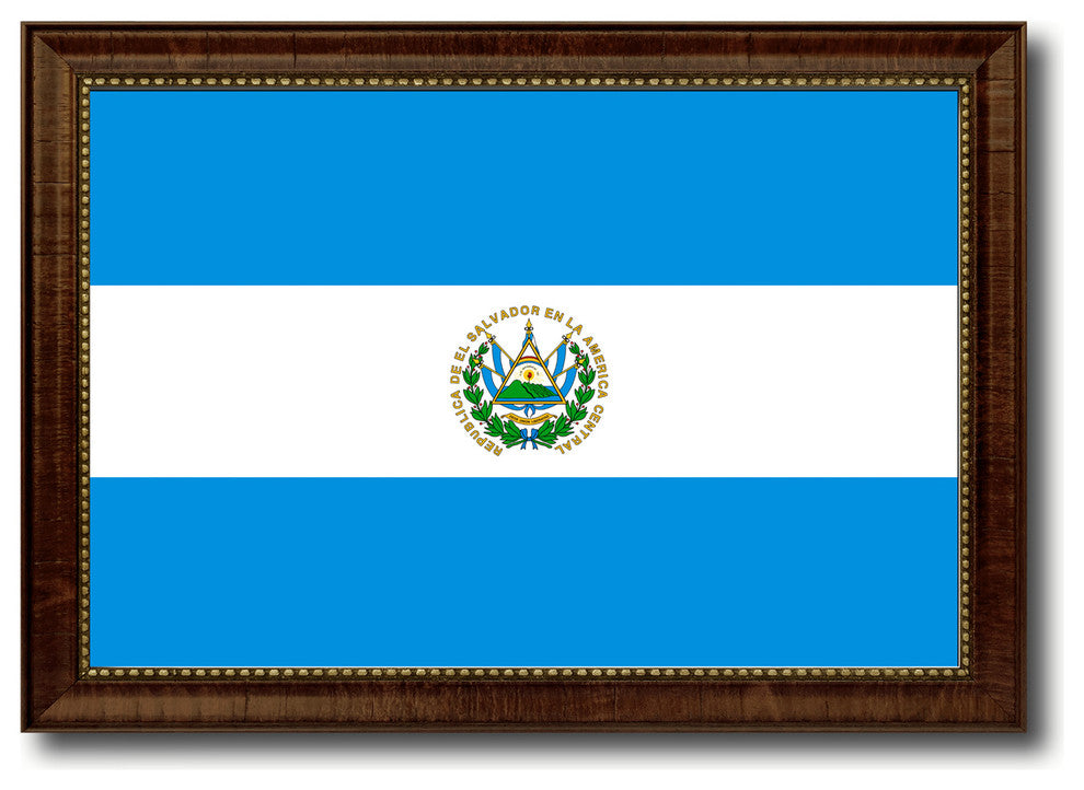 El Salvador Country Flag Canvas Print, 27"x39"