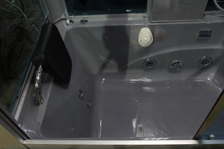 Rectangular Steam Shower With Jetted Tub