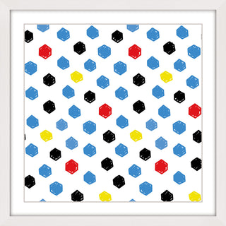 "Brush Dots" Framed Art Print