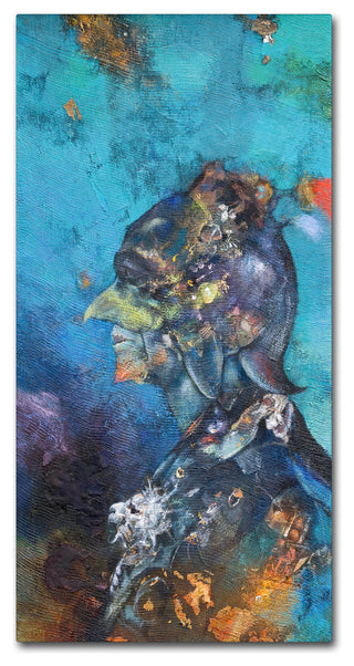 Nick Bantock 'The Green Man' Canvas Art, 19x10