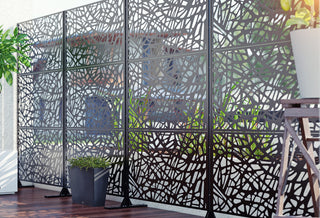 Veradek Screen Series Web Privacy Screen 3 Panel Set w/ Stand