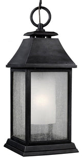 1-Light Outdoor Pendant, Dark Weathered Zinc