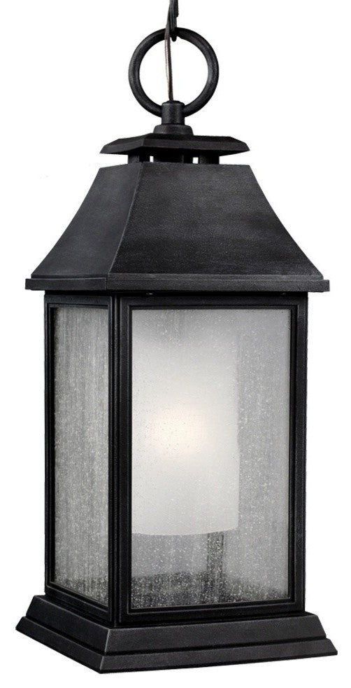 1-Light Outdoor Pendant, Dark Weathered Zinc