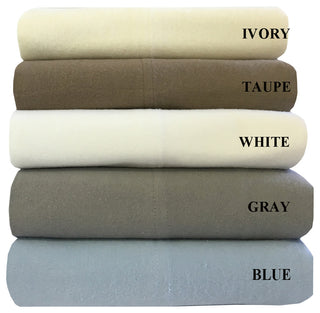 Heavyweight Deep Pocket Flannel Sheet Set, Taupe, King