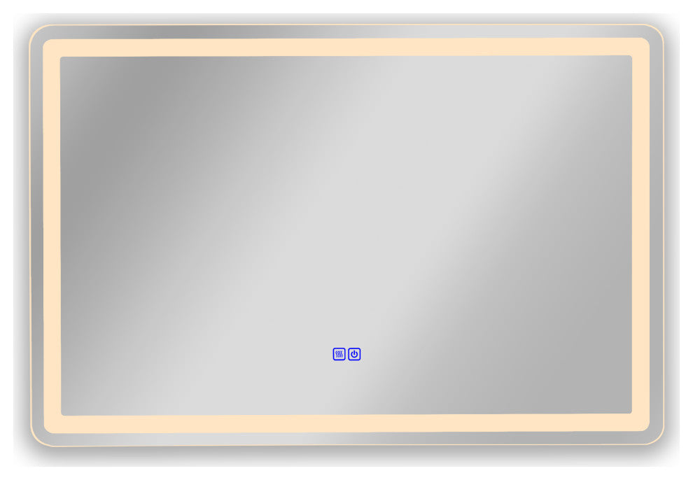 CHLOE Lighting SPECULO Back Lit LED Mirror 4000K, Warm White, 36"