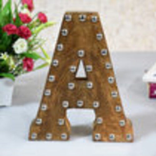 Handmade Eco-Friendly Wall Decor Alphabet Letter Block, 1.3x7.8x6.5
