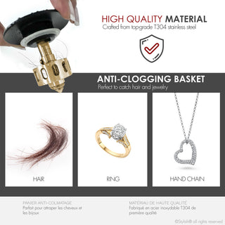 STYLISH Black Matte Pop-Up Bathroom Sink with Overflow Set of Two