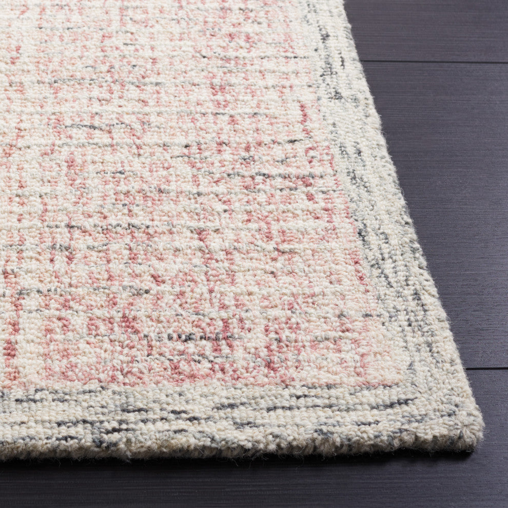 Safavieh Couture Abstract Collection, ABT467 Rug, Pink/Ivory, 4'x6'