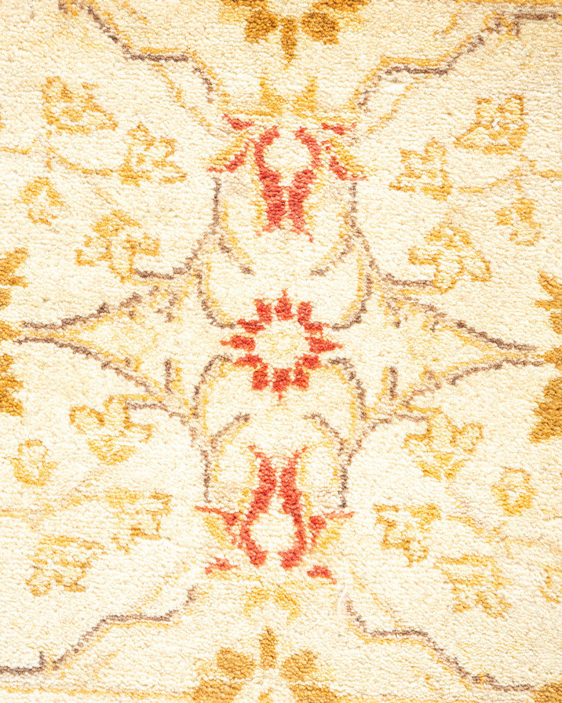 David, One-of-a-Kind Hand-Knotted Area Rug, Ivory, 8' 3"x10' 5"