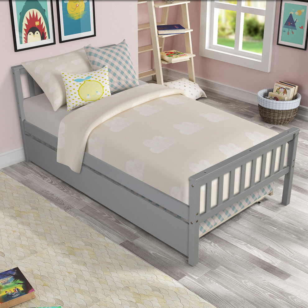 Gewnee Platform Bed Frame with Headboard and Footboard