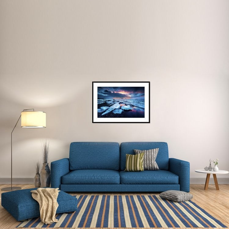 "Badlands Iii" Framed Digital Print by David Martin Castan, 44x32"
