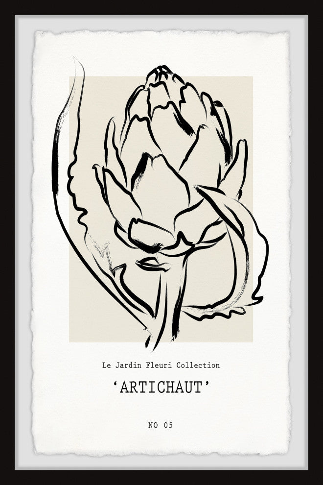 "Artichaut" Framed Painting Print, 12x18