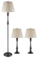 Stein World 97924 Powell Lamp Set - Two Table Lamps and One Floor Lamp