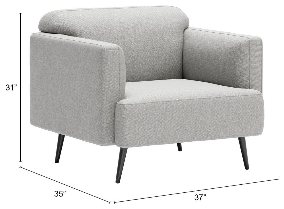 Amsterdam Arm Chair Light Gray