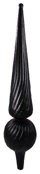 Dalvento -  Florentine Finial- Black Matte on Steel-Large