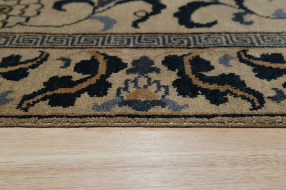 Gold Transitional All Over Ningxia Area Rug