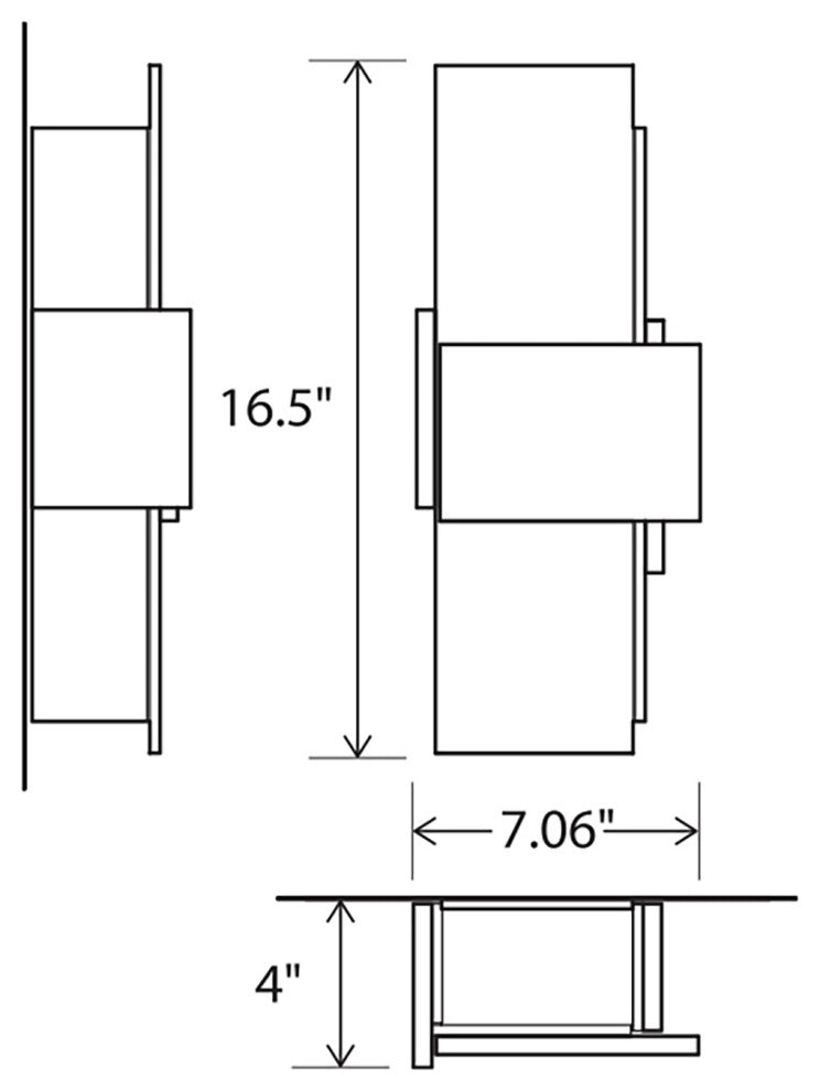 Acuo Outdoor LED Sconce, Textured White, Warm White